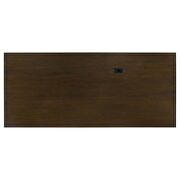 6-drawer executive desk dark walnut and gunmetal by Coaster additional picture 5