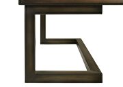 6-drawer executive desk dark walnut and gunmetal by Coaster additional picture 6
