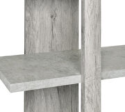 Gray driftwood and cement wood finish bookcase additional photo 2 of 2