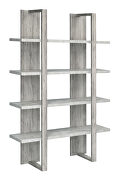 Gray driftwood and cement wood finish bookcase additional photo 3 of 2