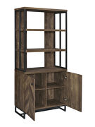 Sophisticated rustic oak finish bookcase by Coaster additional picture 3