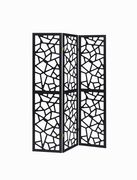 Transitional black three-panel screen by Coaster additional picture 2