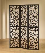 Transitional black three-panel screen by Coaster additional picture 4