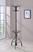 Traditional black coat rack by Coaster additional picture 3