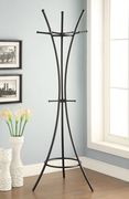 Modern black metal coat rack by Coaster additional picture 3