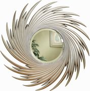 Spiral silver antique design mirror by Coaster additional picture 2