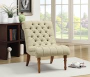 Woven fabric mossy green accent chair by Coaster additional picture 2