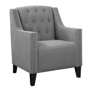 Transitional grey upholstered accent chair by Coaster additional picture 3