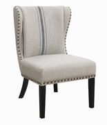 Traditional grey and blue accent chair by Coaster additional picture 2