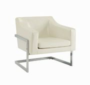 Contemporary off-white accent chair by Coaster additional picture 2