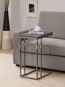 Transitional black nickel snack table by Coaster additional picture 3