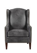 Traditional grey and cappuccino accent chair by Coaster additional picture 5