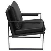 Upholstered track arms accent chair black and gummetal by Coaster additional picture 6