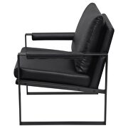Upholstered track arms accent chair black and gummetal by Coaster additional picture 9