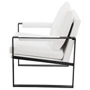 Upholstered track arms accent chair white and gummetal by Coaster additional picture 8