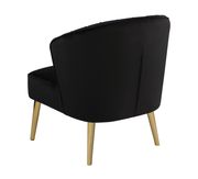 Accent chair in black velvet and that slow southern style by Coaster additional picture 2