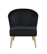 Accent chair in black velvet and that slow southern style by Coaster additional picture 3