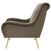 Upholstered saddle arms accent chair truffle and gold by Coaster additional picture 7
