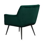 Mid-century design accent chair in dark teal velvet by Coaster additional picture 2