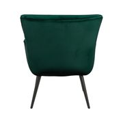 Mid-century design accent chair in dark teal velvet by Coaster additional picture 4