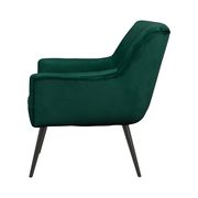Mid-century design accent chair in dark teal velvet by Coaster additional picture 5