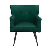 Mid-century design accent chair in dark teal velvet by Coaster additional picture 7