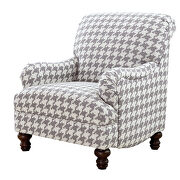Gray houndstooth patterned upholstery accent chair by Coaster additional picture 2