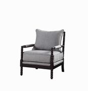 Traditional grey and cappuccino accent chair by Coaster additional picture 2