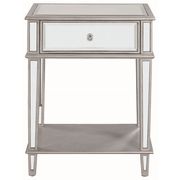 Clear / mirrored panels side table by Coaster additional picture 3