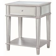 Clear / mirrored panels side table by Coaster additional picture 4