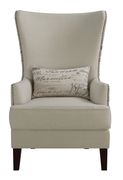 Traditional cream accent wingback chair by Coaster additional picture 7