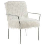 Sheepskin accent modern chair by Coaster additional picture 2
