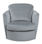 Casual grey swivel accent chair by Coaster additional picture 2