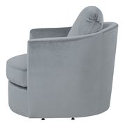 Casual grey swivel accent chair by Coaster additional picture 3