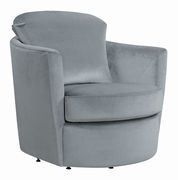 Casual grey swivel accent chair by Coaster additional picture 7