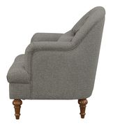 Traditional dark grey accent chair by Coaster additional picture 4