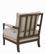 Traditional oatmeal and natural accent chair by Coaster additional picture 4
