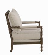 Traditional oatmeal and natural accent chair by Coaster additional picture 6