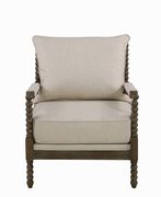 Traditional oatmeal and natural accent chair by Coaster additional picture 7