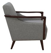 Mid-century retro style gray accent room chair additional photo 3 of 7