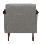 Mid-century retro style gray accent room chair additional photo 4 of 7