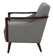 Mid-century retro style gray accent room chair additional photo 5 of 7