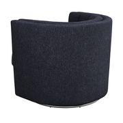 Swivel chair in dark blue linen fabric by Coaster additional picture 2