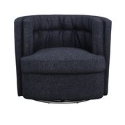 Swivel chair in dark blue linen fabric by Coaster additional picture 6