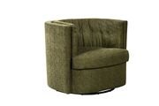 Swivel chair in dark green fabric by Coaster additional picture 3