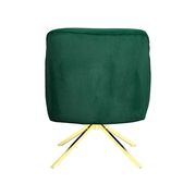 Gold chair contemporary accent chair in green velvet by Coaster additional picture 5
