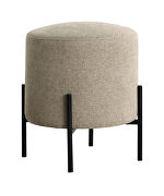 Latte chenille ottoman by Coaster additional picture 2