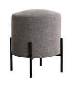 Gray chenille ottoman by Coaster additional picture 2