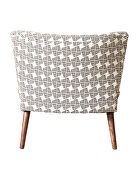 Black & white upholstered accent chair by Coaster additional picture 2
