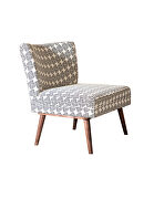 Black & white upholstered accent chair by Coaster additional picture 4